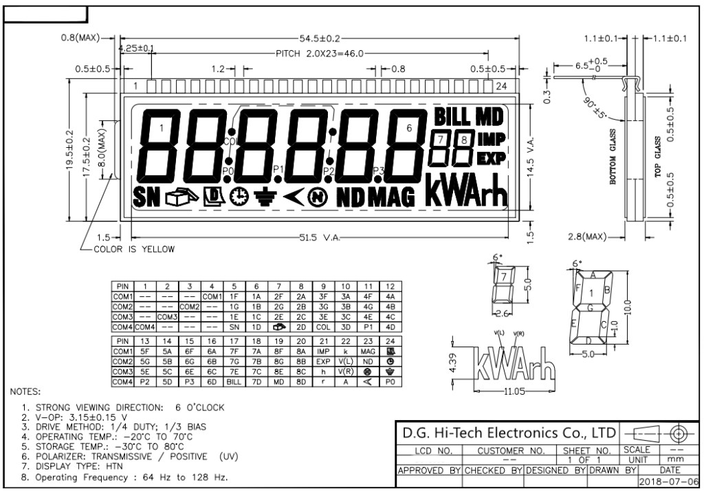 LCD 18012 – SHIJIAZHUANG DIANGUANG HI TECH ELECTRONICS CO., LTD.